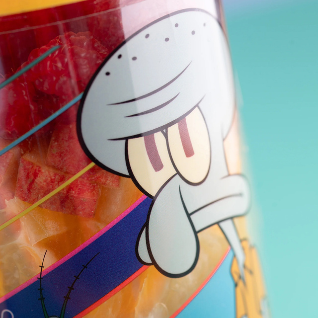 Recipient pentru gustare/apă 500 ml cu tacâmuri Buddy Snack SpongeBob, KOZIOL