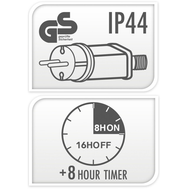 Decorațiune de Crăciun LED, Moș Crăciun, 55 x 61 cm