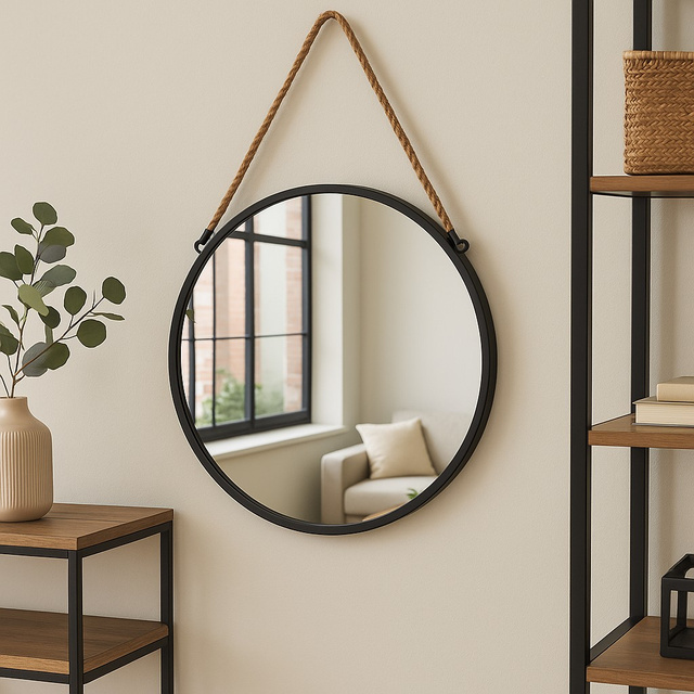 Oglindă rotundă TINDRA, Ø 50 cm