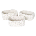 Set 3 cosuri depozitare dn bumbac Kargo, impletitura scandinava