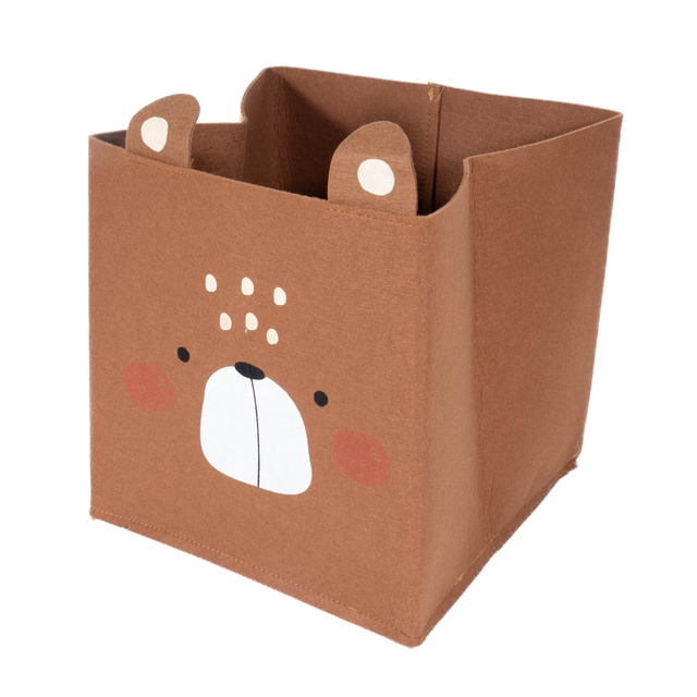 Cutie pliabila pentru jucarii Forest Friends, cu urechiuse, din fetru