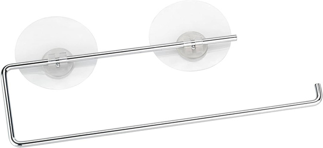 Suport pentru prosoape de hârtie de bucătărie, Static-Loc - oțel cromat, WENKO