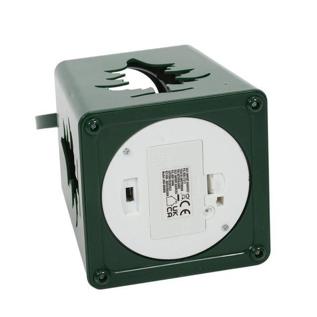 Lanterină de Crăciun cu lumânare LED, 14 cm, verde