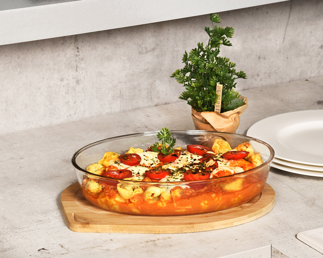 Tava de cuptor cu capac din bambus 32 x 23 cm, Kesper