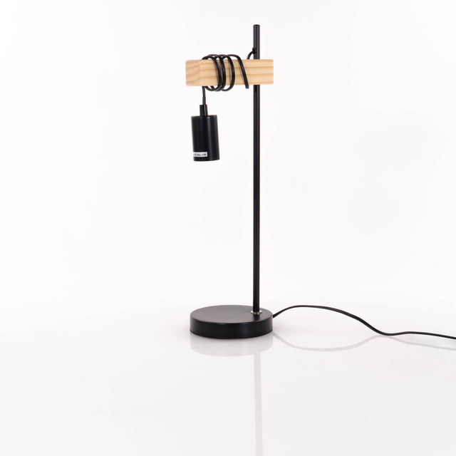 Lampa de birou loft, bec pe cablu, Ø 14 x 50 cm