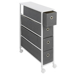 Raft de bucatarie ingust, cu roti, latime 20 cm