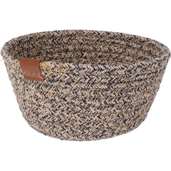 Coș de depozitare, împletit din bumbac, 18 x 8 cm