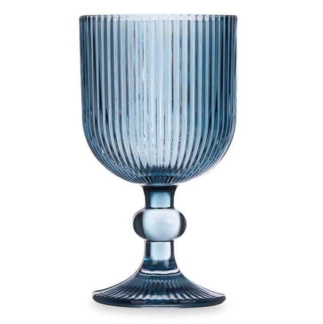 Set pahare de vin LINES din sticla canelata, 6 bucati, 260 ml