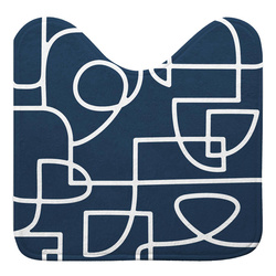 Covor de toaletă LABYRINTHE bleumarin