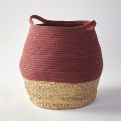 Coș pentru jucării rotund PAON din bumbac, Ø 30 cm