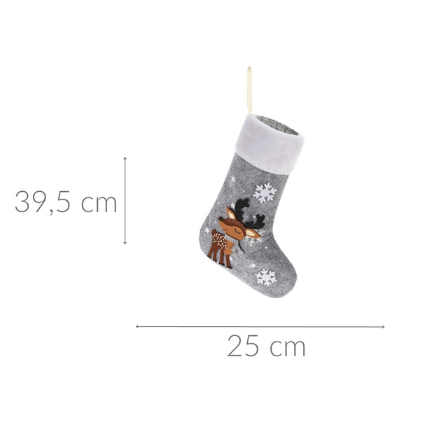 Ciorap de Craciun pentru semineu, 25 x 39,5 cm