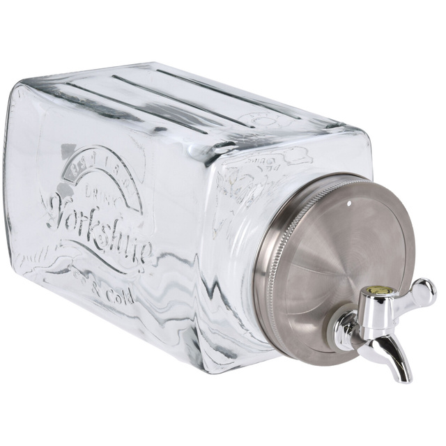 Borcan de apa din sticla cu robinet, 3000 ml