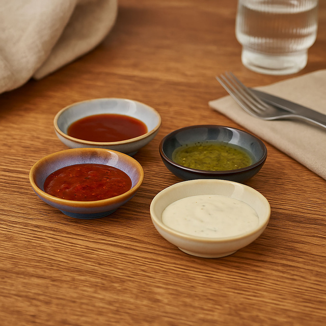 Set boluri cu gustări în diferite culori, 4 buc.