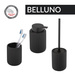 Dispenser sapun lichid BELLUNO, Ceramic, Negru, 300 ml, Wenko
