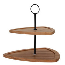 Platou din bambus cu două niveluri