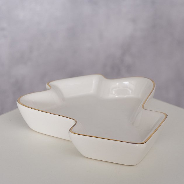 Bol ceramic în formă de brad NIVA, 11 x 12 cm