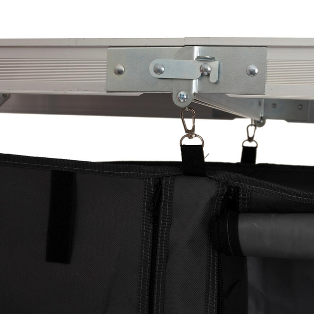 Masă de călătorie pliabilă cu două compartimente mari, 69,5 x 47 x 120 cm