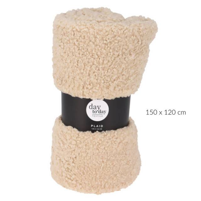 Pătură groasă boucle TEDDY, 150 x 120 cm