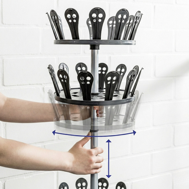 Suport pentru incaltaminte, rotativ, 30 de perechi