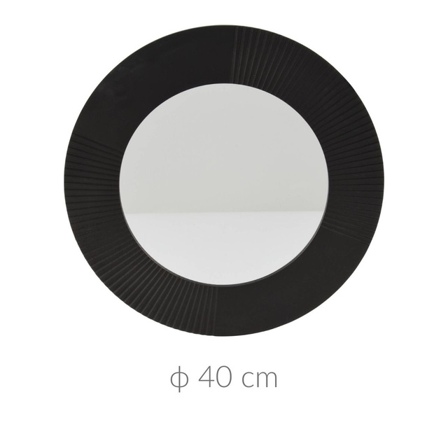 Oglinda rotunda, rama neagra