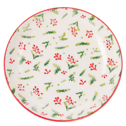 Farfurie adâncă de sărbătoare din ceramică, Ø 21 cm