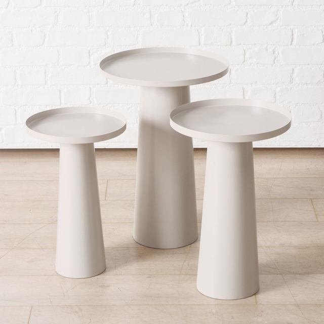 Masute de cafea Jacky, rotunde, set 3 buc