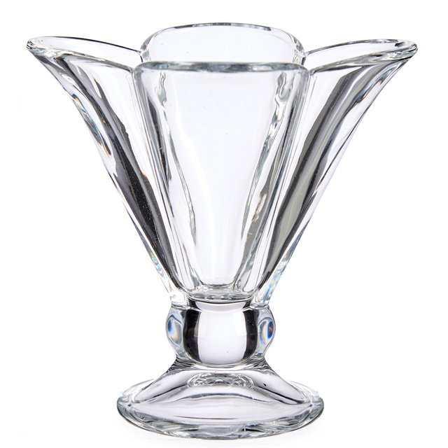 Set cupe pentru desert din sticla FLOWER, 200 ml, 6 bucati