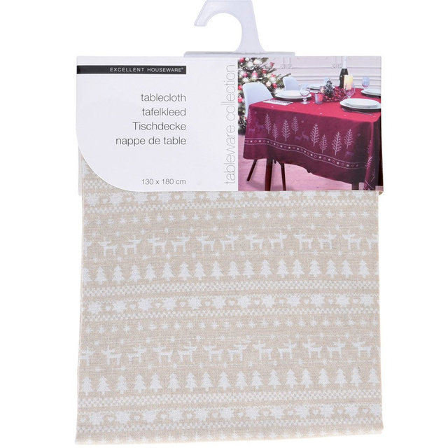 Fata de masa, cu motiv X-MASS