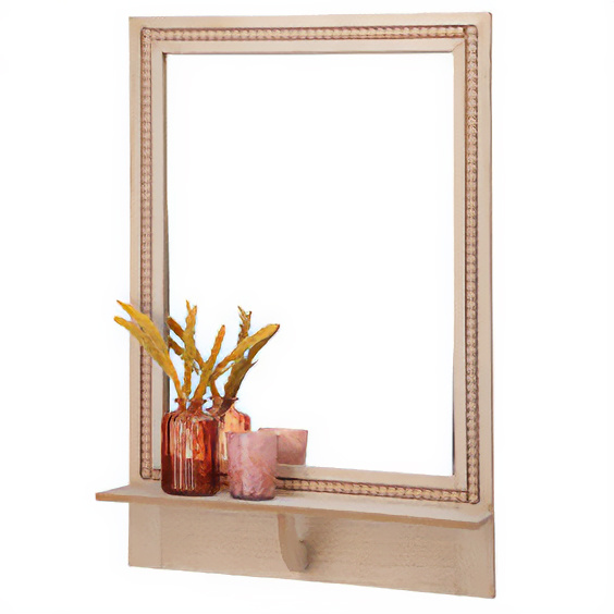 Oglinda de perete cu raft, 40 x 60 cm