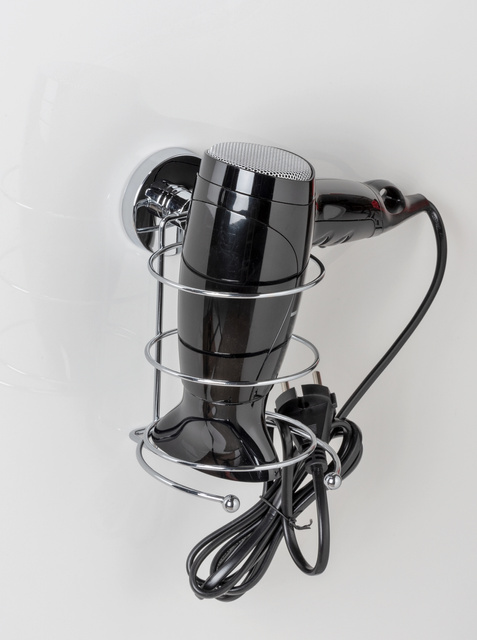 Suport pentru uscător de păr MILAZZO, Vacuum-Loc - oțel cromat, WENKO