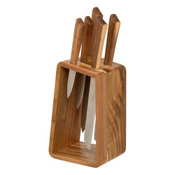 Set de cuțite HARMONY, suport din lemn + 5 cuțite, 6 elemente