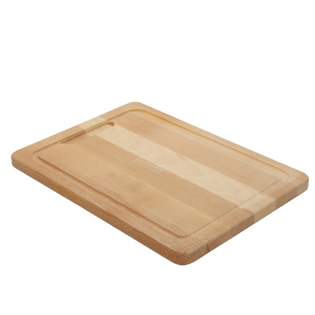 Tocator din lemn de fag, dreptunghiular cu caneluri, 40 x 28 cm, Kesper