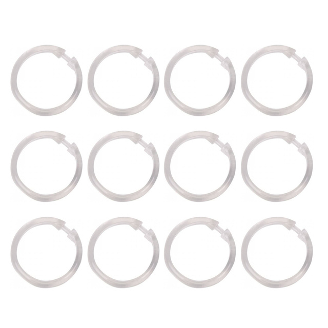 Set 12 inele pentru perdea de dus LARGE, WENKO