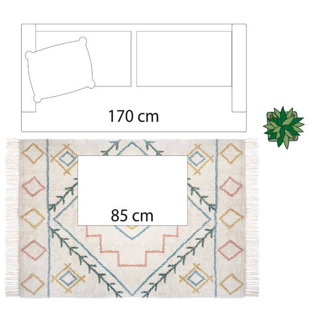 Covor 120x170 cm ETNICOLOR, modele etnice