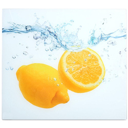 Placă de protecție din sticlă LEMON SPLASH pentru aragaz – mare, ZELLER, model 6