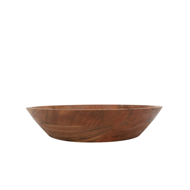 Bol din lemn de salcam, 25 x 6 cm