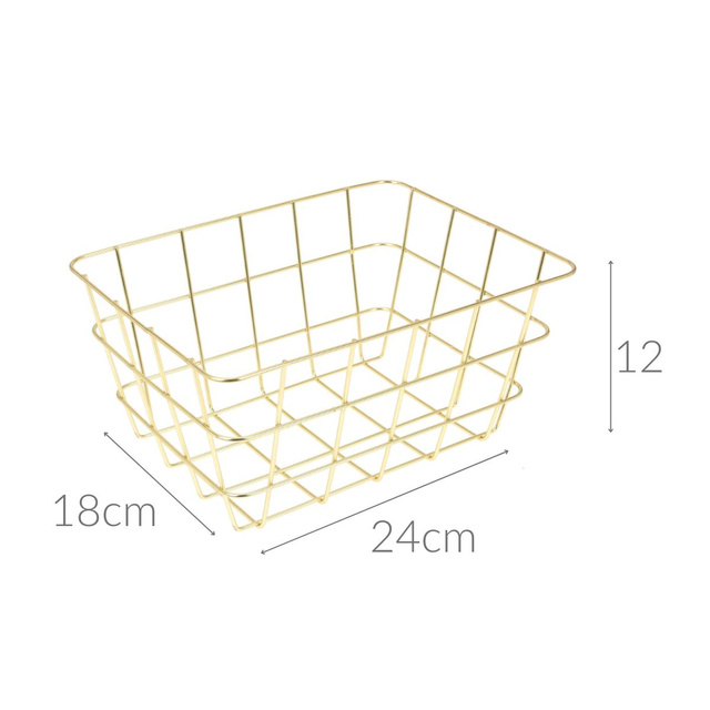 Cos decorativ din metal