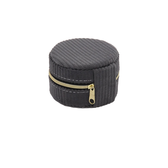 Cutie mică pentru bijuterii, catifea, Ø 8 cm