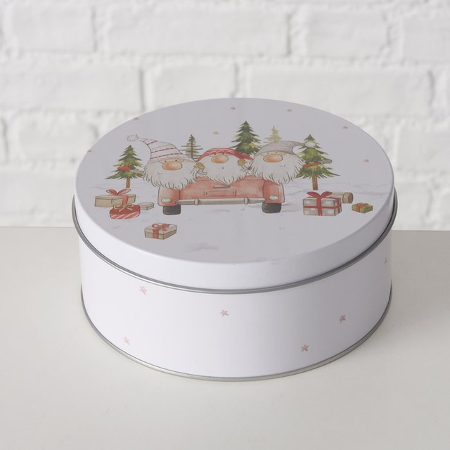 Set de trei cutii de depozitare CARRIE, Ø 14-20 cm