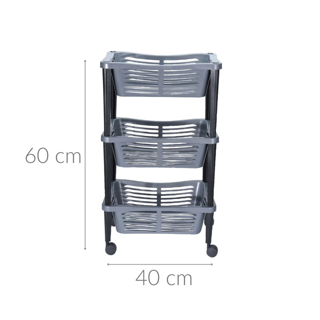 Carucior universal cu roti TROLLEY pentru baie, - 3 niveluri