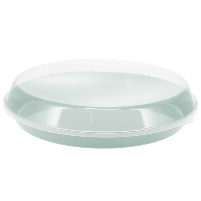 Tava din plastic cu capac, Ø 35,5 x 8,5 cm