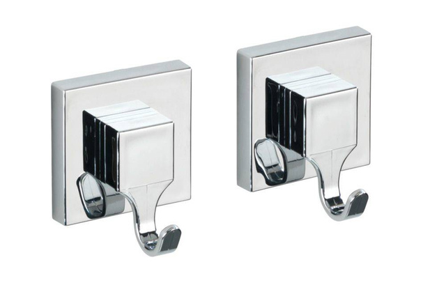 Set 2 umerase pentru baie SQUARE , Vacuum-Loc, Wenko