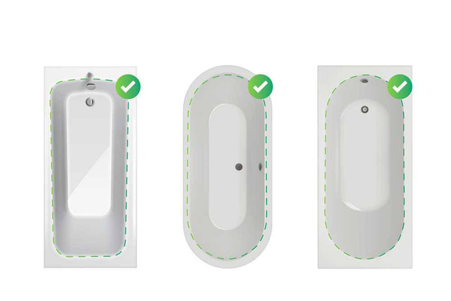 Bancă pentru cadă (de baie) SECURA, șezut reglabil, WENKO, albă