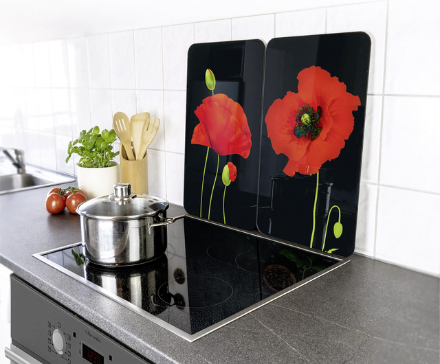 Plăci MacI de protecție din sticlă pentru plite- 2 bucăți