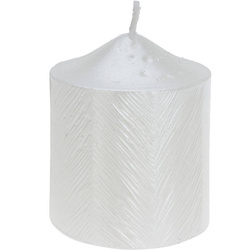 Candelă decorativă cu model metalic, 5 x 6 cm