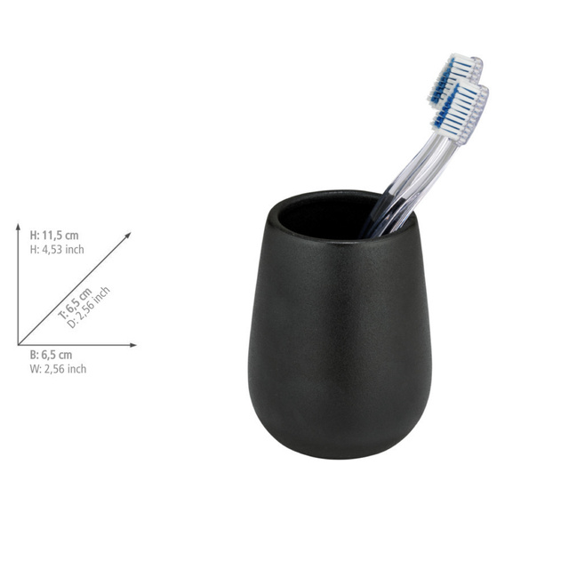 Cana ceramica pentru periute NERNO, Ø 6,7 cm