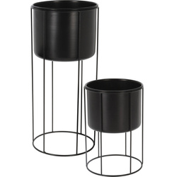 Vaze cu picioare metalice, 2 bucati