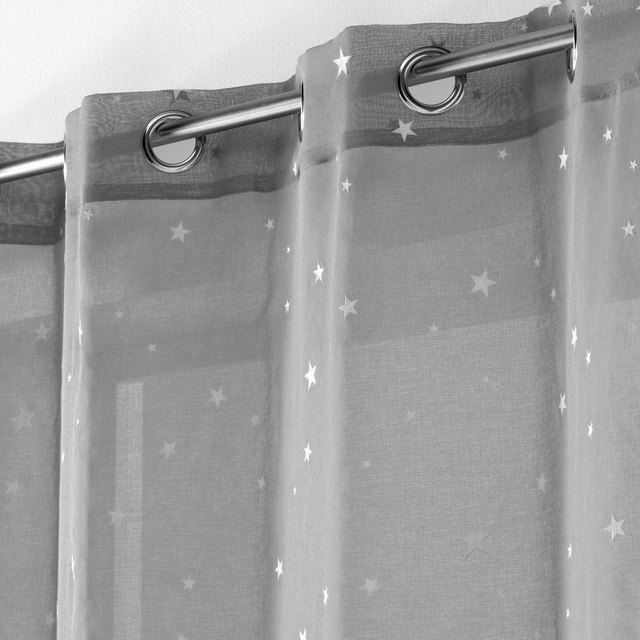 Perdea cu model pe ochiuri, stele FLUO NIGHT strălucind în întuneric