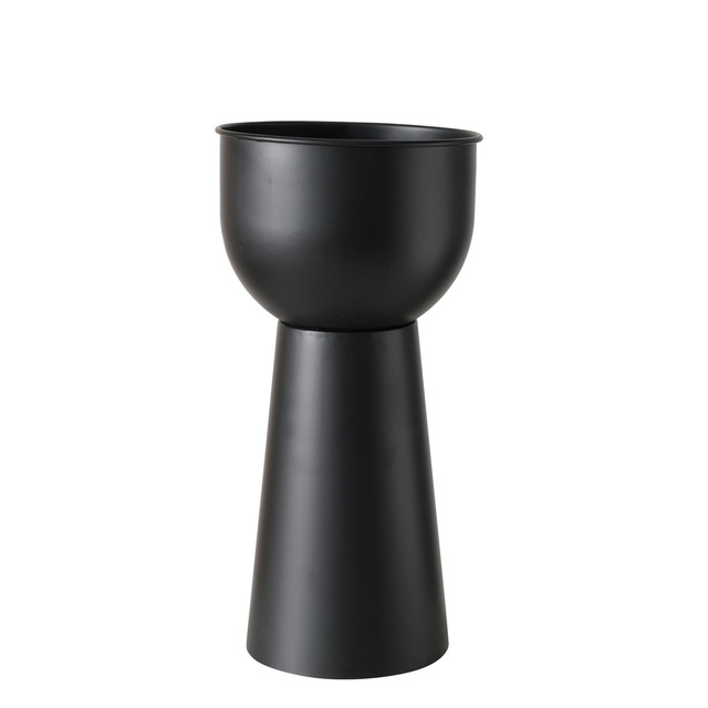 Set 2 suporturi pentru flori, metal Rex, negru