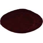 Covor rotund pentru salon din blană artificială moale, Ø 80 cm